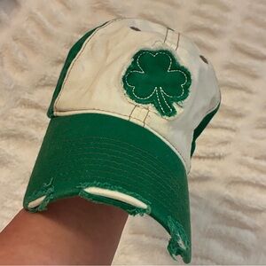 INFINITY Green and White Headwear